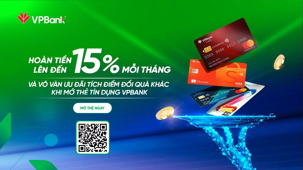 CHƯƠNG TRÌNH ƯU ĐÃI | “Siêu tiệc hoàn tiền” thẻ tín dụng VPBank