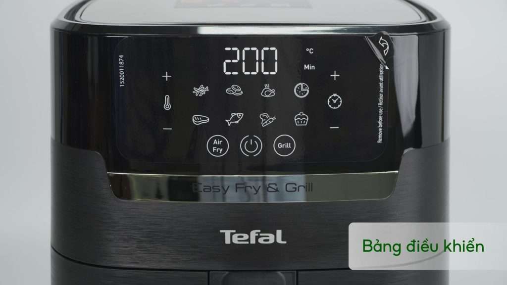 Bảng điều khiển Nồi Chiên Không Dầu Tefal 2In1 Easy Fry & Grill Precision EY505815 4.2L