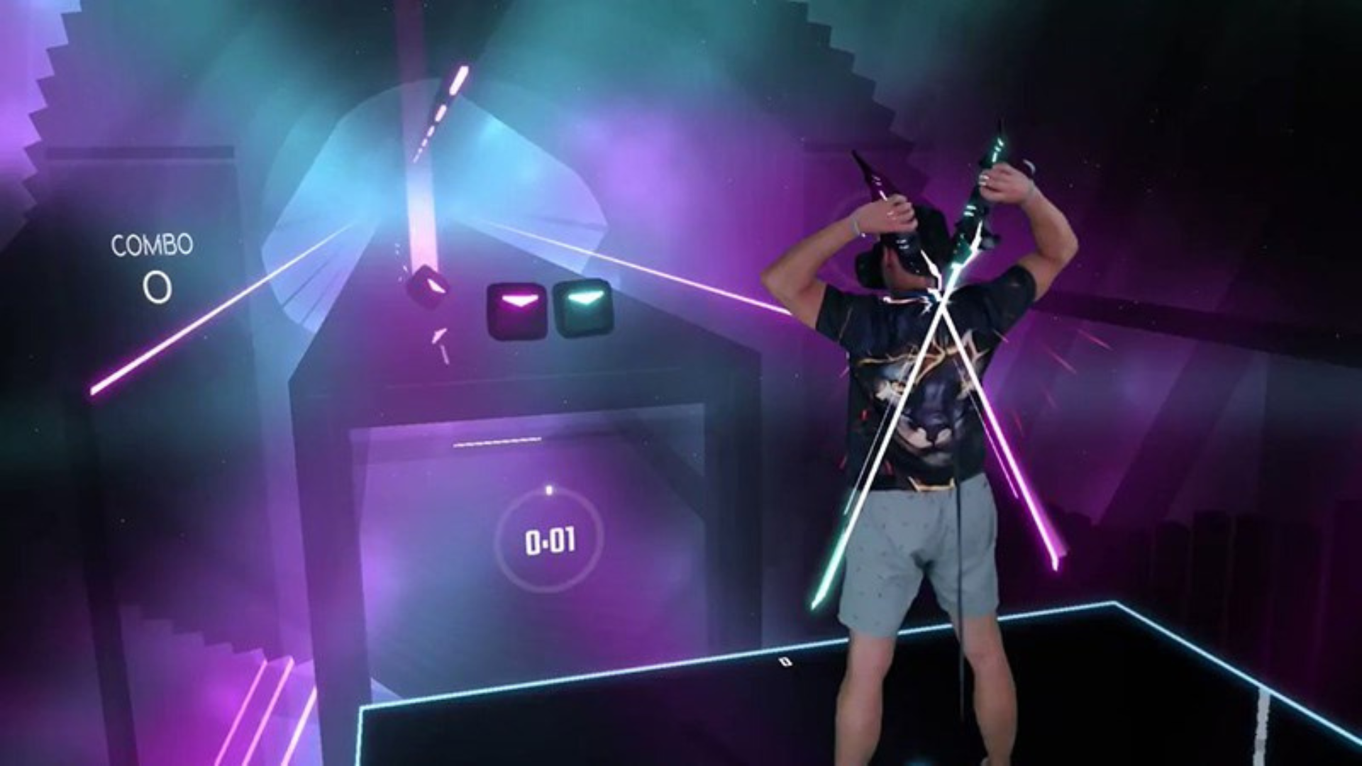 Beat Saber là một trò chơi nhịp điệu VR nổi tiếng