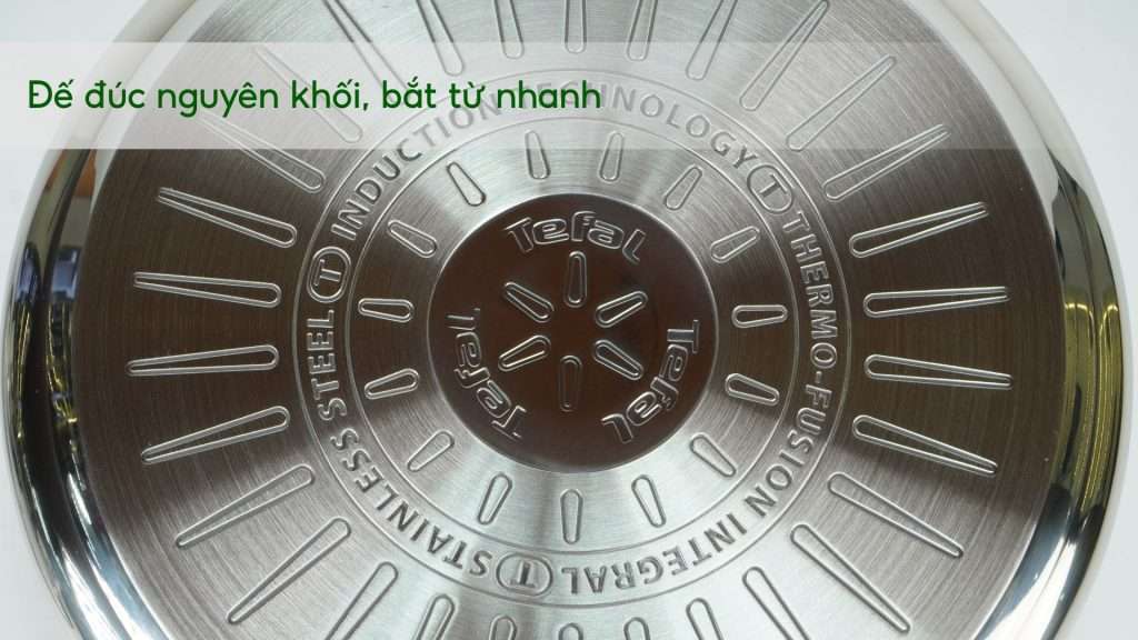 Bộ 3 Nồi Inox Cao Cấp Tefal Optispace (16,20,24Cm) G7376S44 Đế đúc nguyên khối, bắt từ nhanh