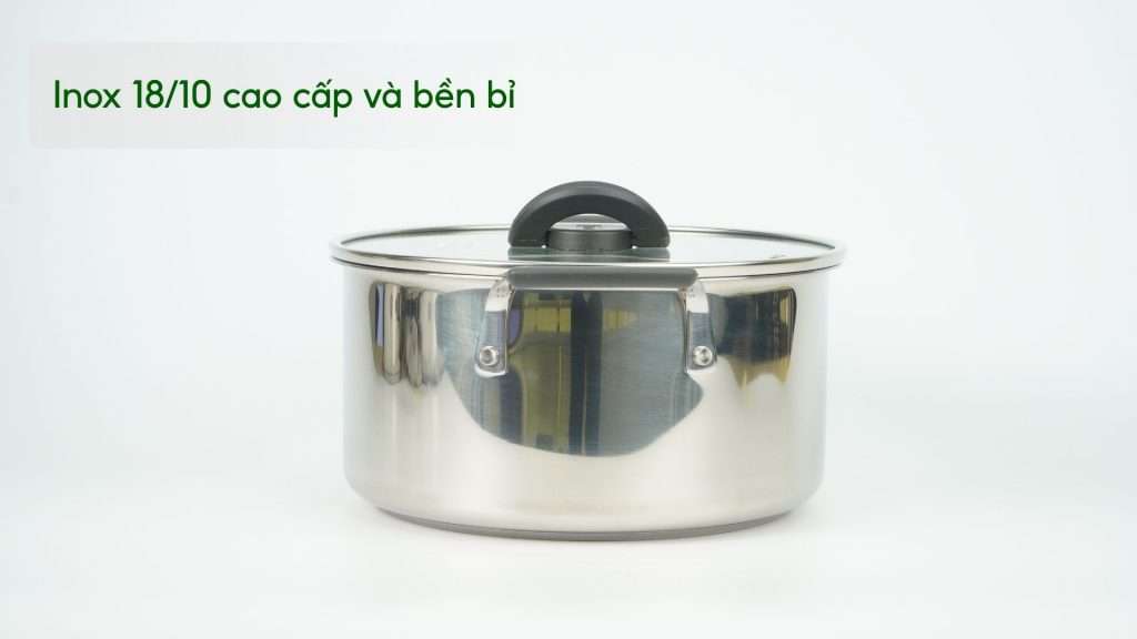 Bộ 3 Nồi Inox Cao Cấp Tefal Optispace (16,20,24Cm) G7376S44 Inox 18_10 cao cấp và bền bỉ
