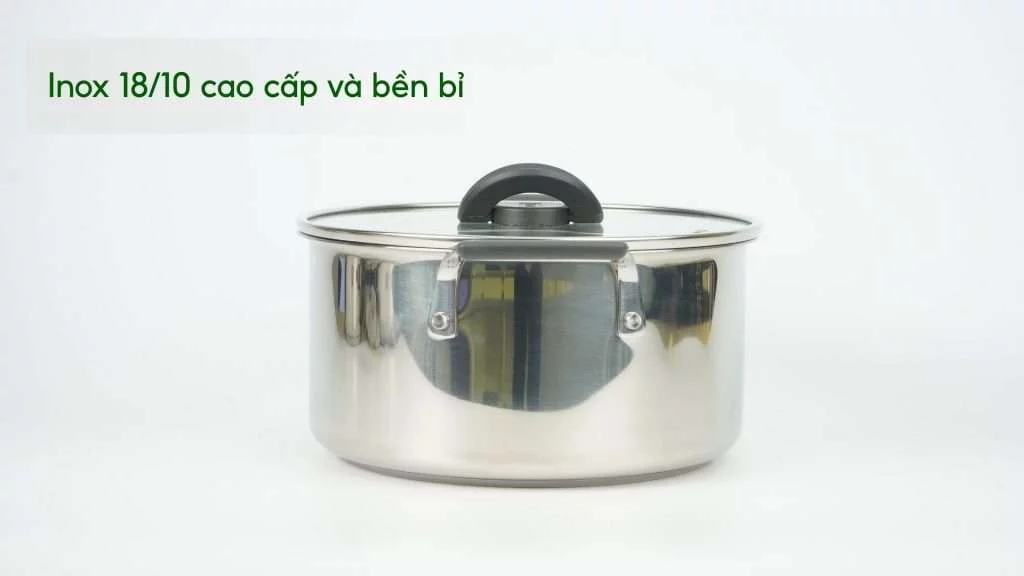 Bộ 3 Nồi Inox Cao Cấp Tefal Optispace (16,20,24Cm) G7376S44 Inox 18_10 cao cấp và bền bỉ