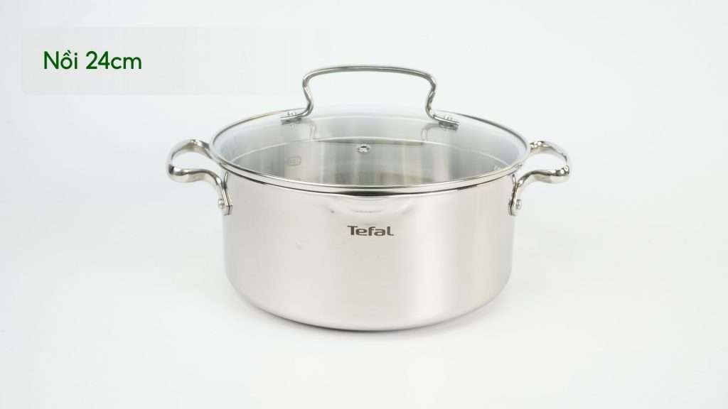 Bộ 3 nồi inox Tefal Duetto Plus G719S674 1 nồi 24 cm