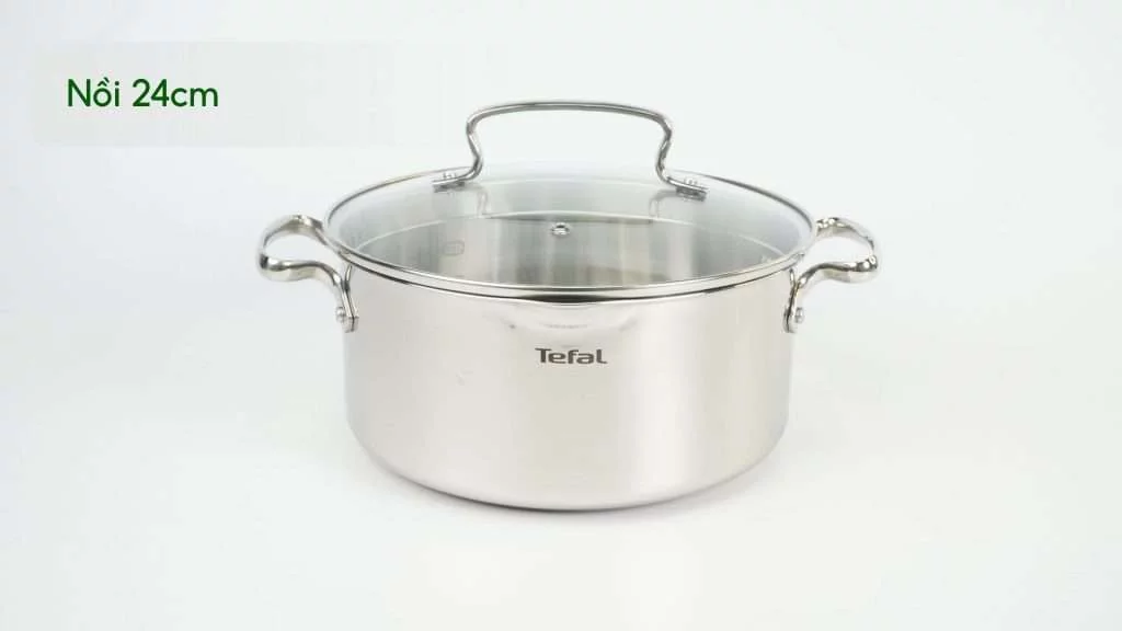 Bộ 3 nồi inox Tefal Duetto Plus G719S674 1 nồi 24 cm
