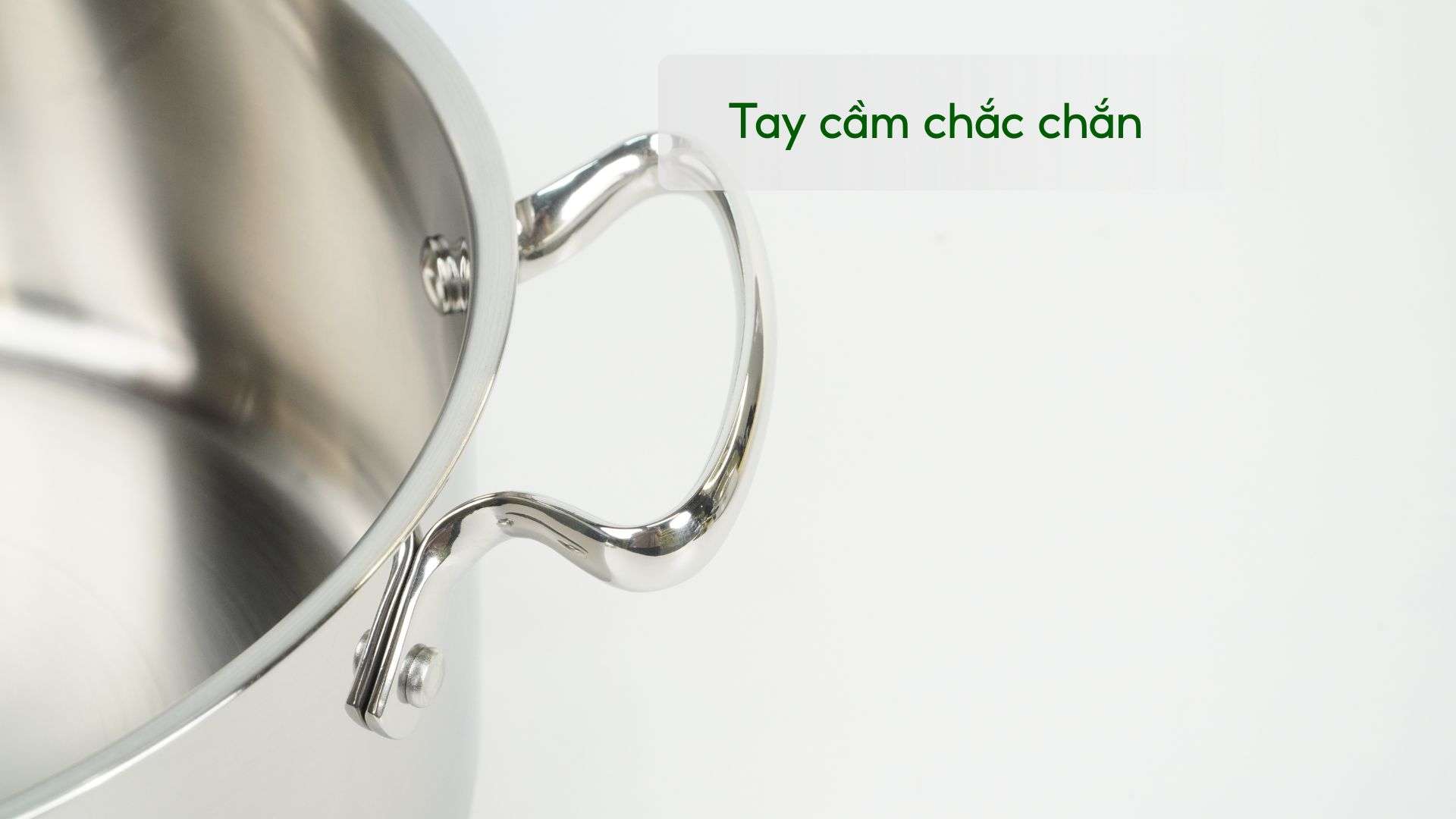 Bộ 3 nồi inox Tefal Duetto Plus G719S674 quánh 16 cm, 1 nồi 20 cm, 1 nồi 24 cm Tay cầm chắc chắn