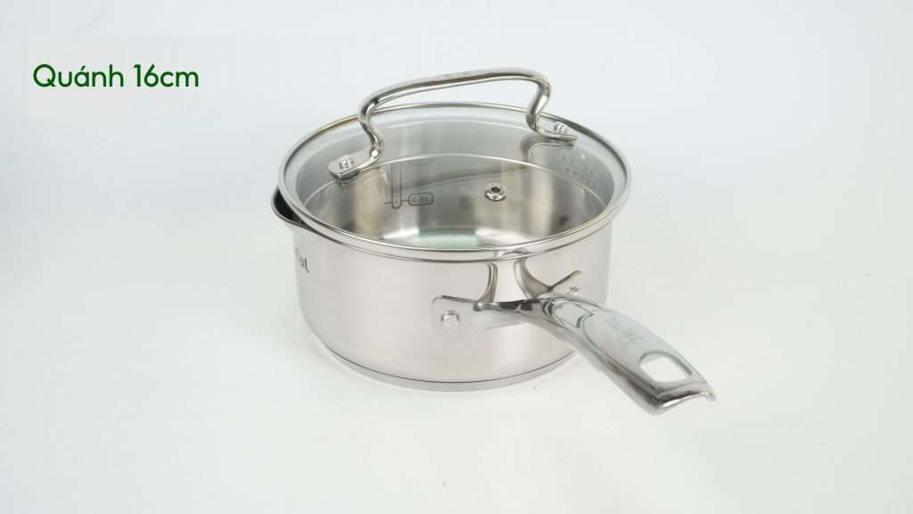 Bộ 3 nồi inox Tefal Duetto Plus G719S674 quánh 16 cm