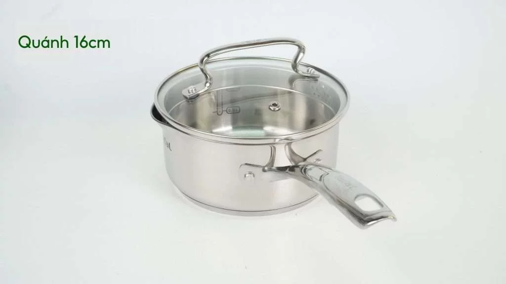 Bộ 3 nồi inox Tefal Duetto Plus G719S674 quánh 16 cm