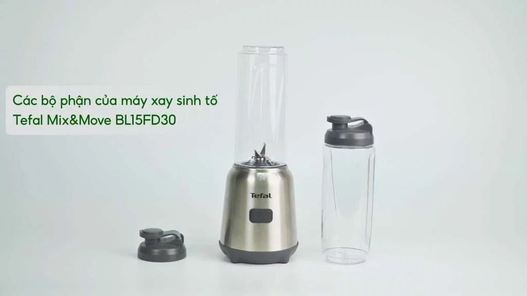 Các bộ phận của máy xay sinh tố Tefal Mix&Move BL15FD30