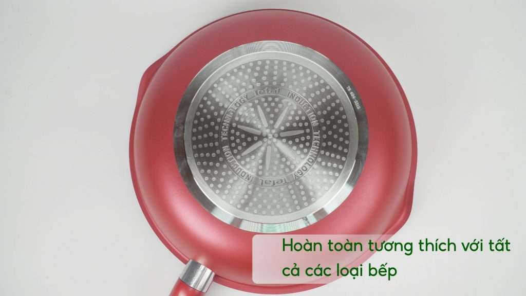 Chảo Chiên Sâu Lồng Tefal So Chef 28Cm G1358696 Hoàn toàn tương thích với tất cả các loại bếp
