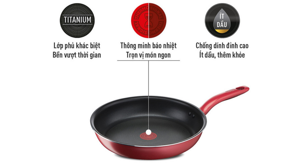 Chảo Chiên Tefal So Chef lớp phủ Titanium