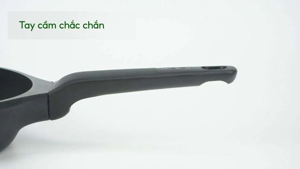 Chảo Đúc Cao Cấp Nướng, Chiên Tefal Robusto Có Miệng Rót 26Cm E2494044 Tay cầm chắc chắn