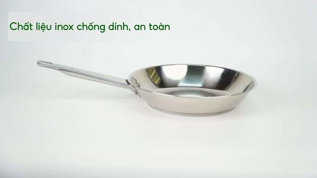 Chảo Inox Cao Cấp Professional Tefal B9210455 24Cm B9210455 Chất liệu inox chống dính, an toàn