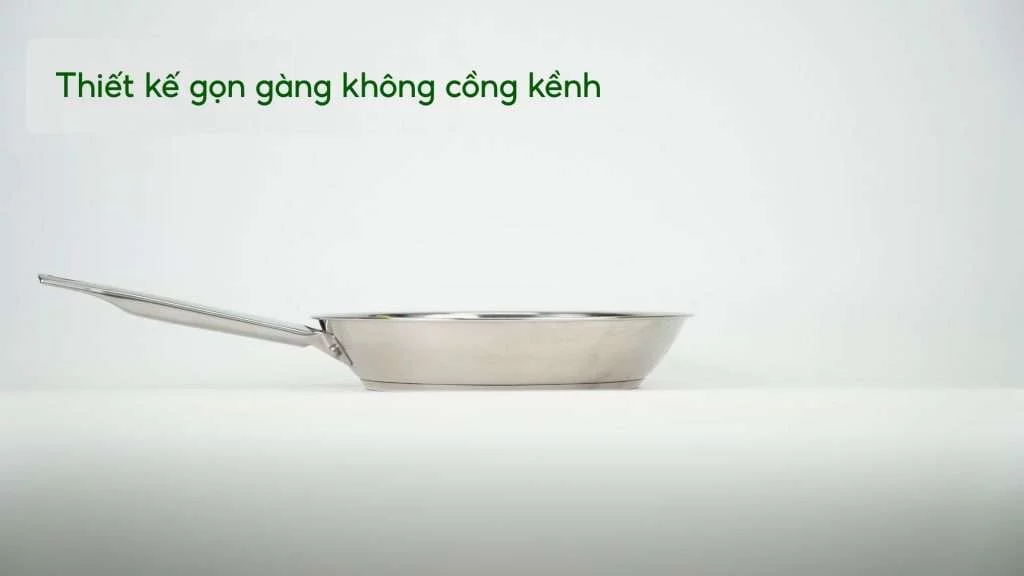 Chảo Inox Cao Cấp Professional Tefal B9210455 24Cm B9210455 Thiết kế gọn gàng không cồng kềnh