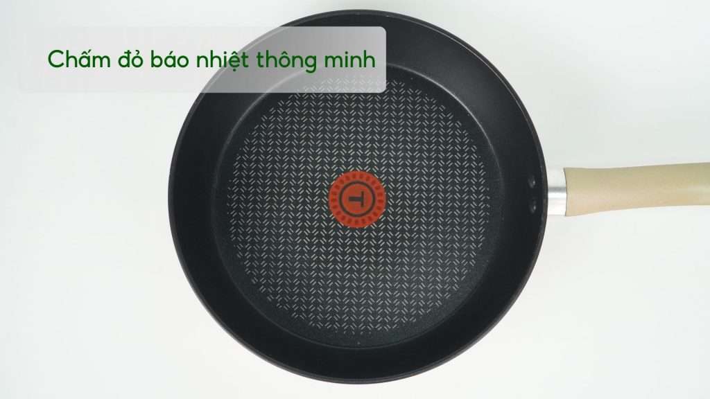 Chảo chiên Tefal Sensations 26cm H9100514 Chấm đỏ báo nhiệt thông minh