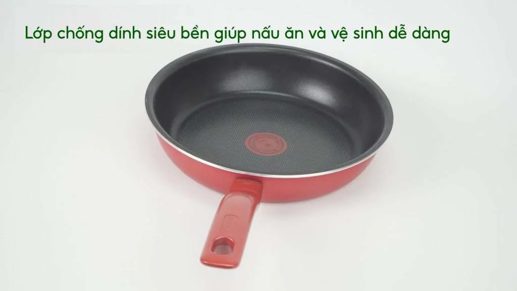 Chảo chiên Tefal So Chef 28cm G1350696 Lớp chống dính siêu bền giúp nấu ăn và vệ sinh dễ dàng