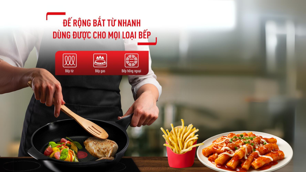 Chảo Đúc Sâu Lồng Tefal Robusto Đa Dạng Trong Chế Biến, An Toàn Và Tiện Lợi