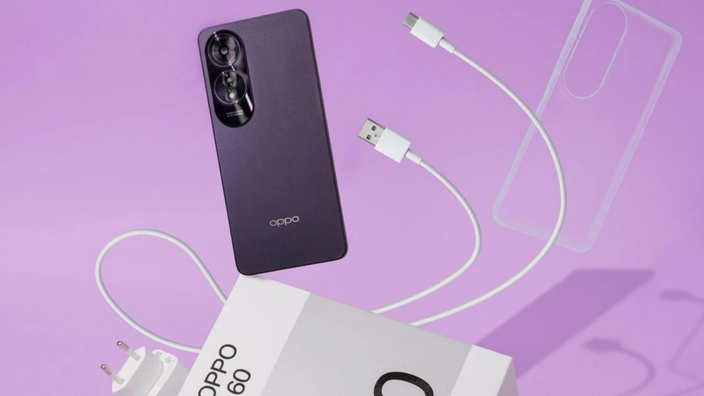 Điện thoại Oppo A60 (8GB+128GB) thiết kế thanh mảnh, gọn gàng