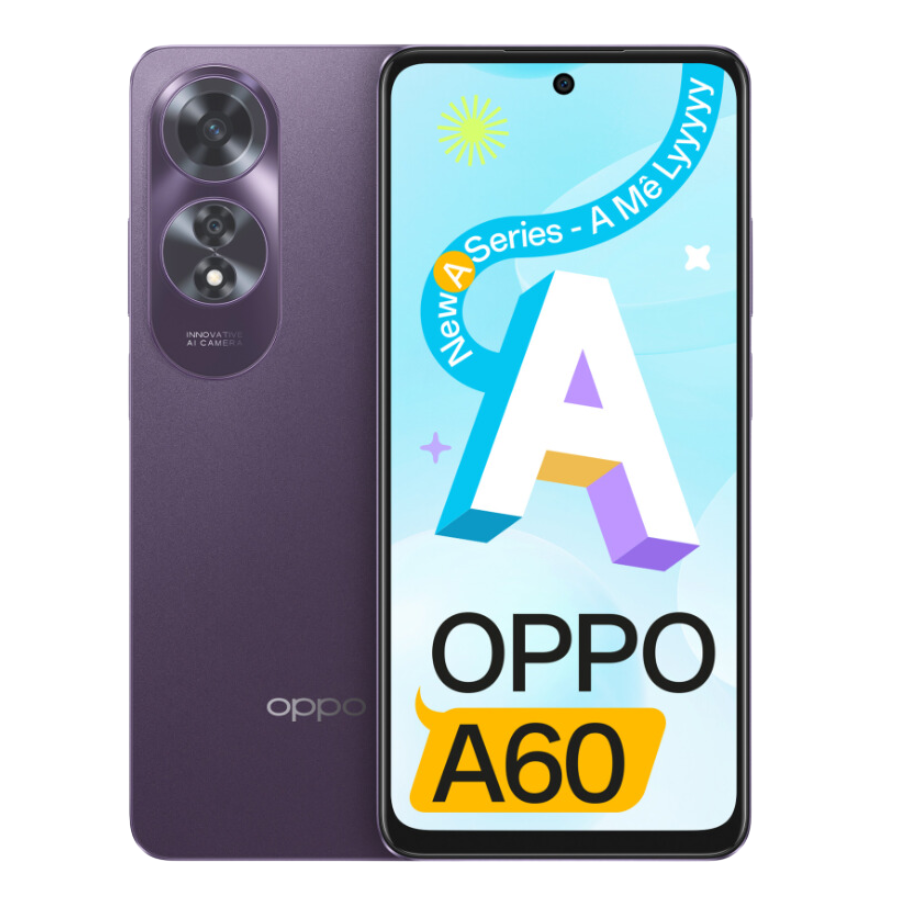 Điện thoại Oppo A60 (8GB+256GB) đen tím