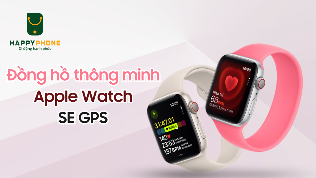 Đồng hồ thông minh Apple Watch SE GPS dây đeo cao su 40mm