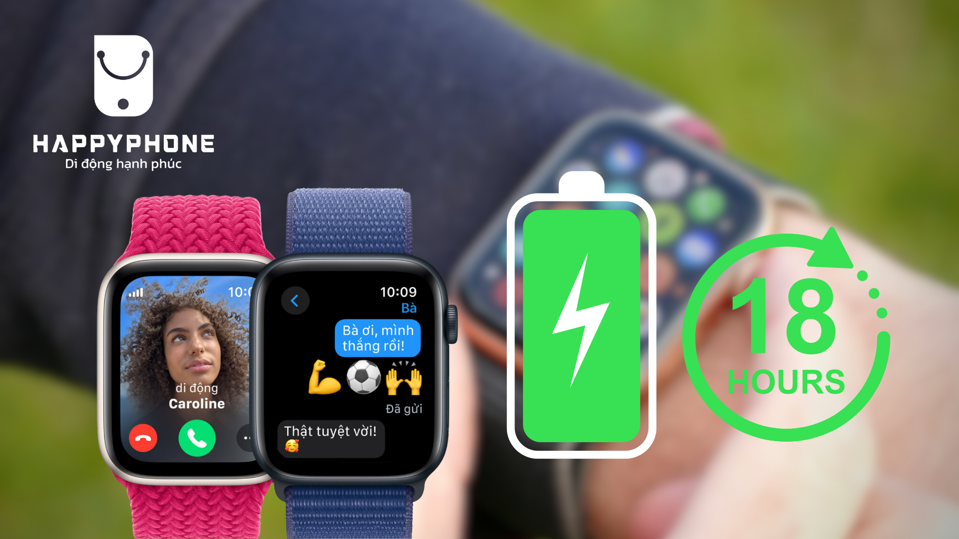 Đồng hồ thông minh Apple Watch SE GPS dung lượng pin khủng