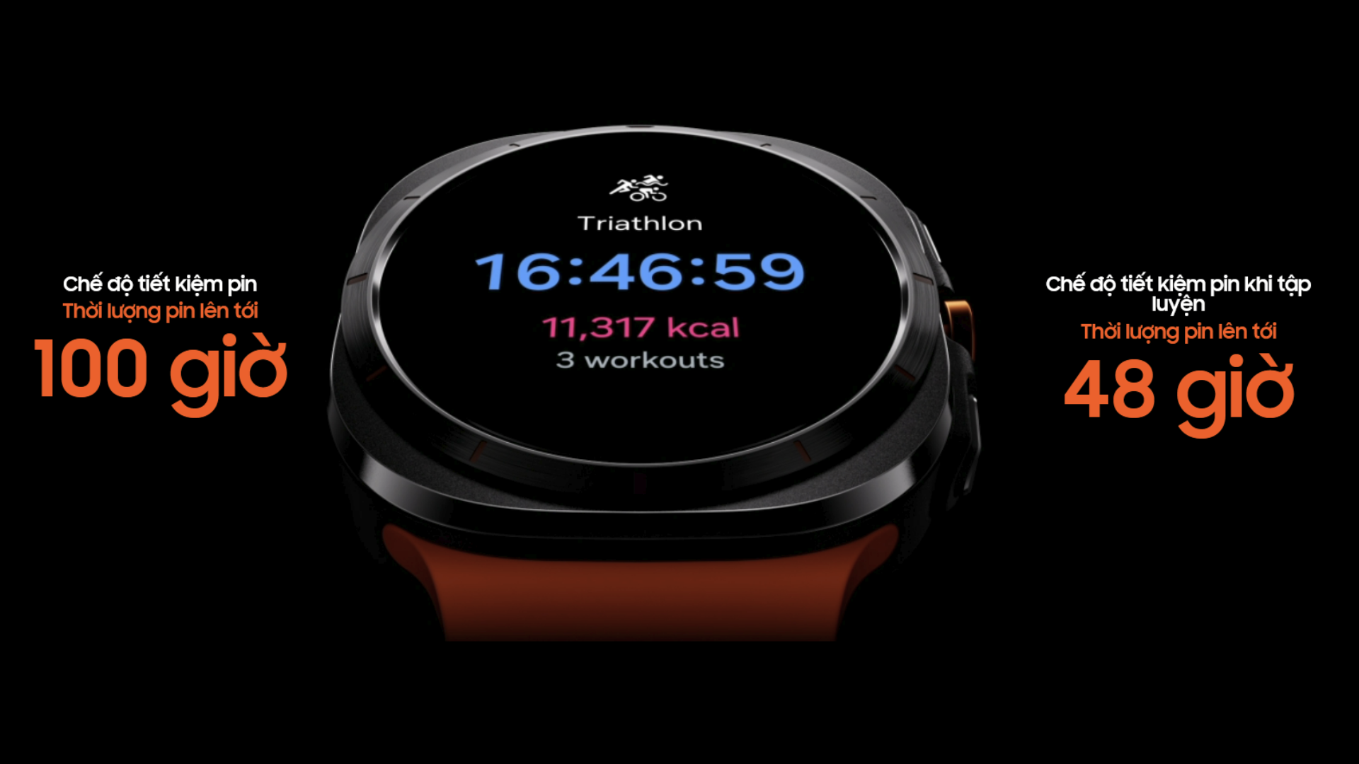 Đồng hồ thông minh Samsung Galaxy Watch Ultra (LTE, 47mm) pin sử dụng lên đến 100 giờ