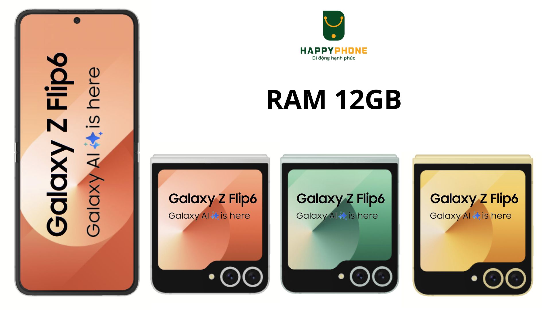 Galaxy Z Flip 6 Galaxy Z Flip 6 sử dụng RAM 12GB