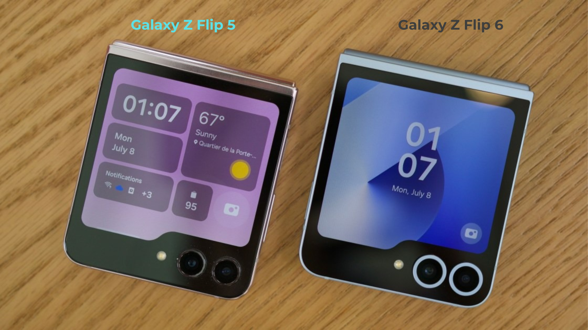 Màn hình phụ Galaxy Z Flip6 và Z Flip5