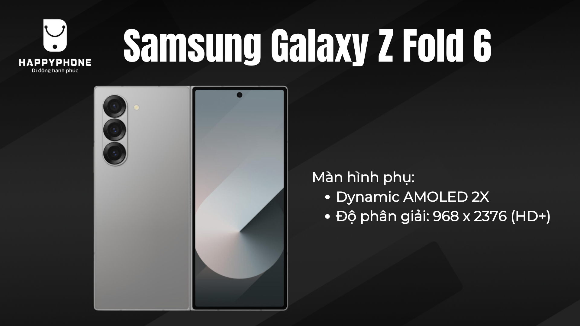 Màn hình phụ của Galaxy Z Fold 6