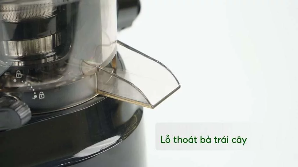 Máy Ép Chậm Tefal ZC150838 Lỗ thoát bả trái cây