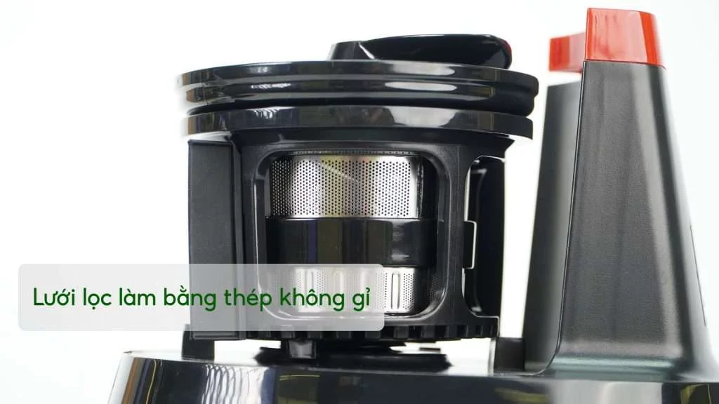 Máy Ép Chậm Tefal ZC150838 Lưới lọc làm bằng thép không gỉ