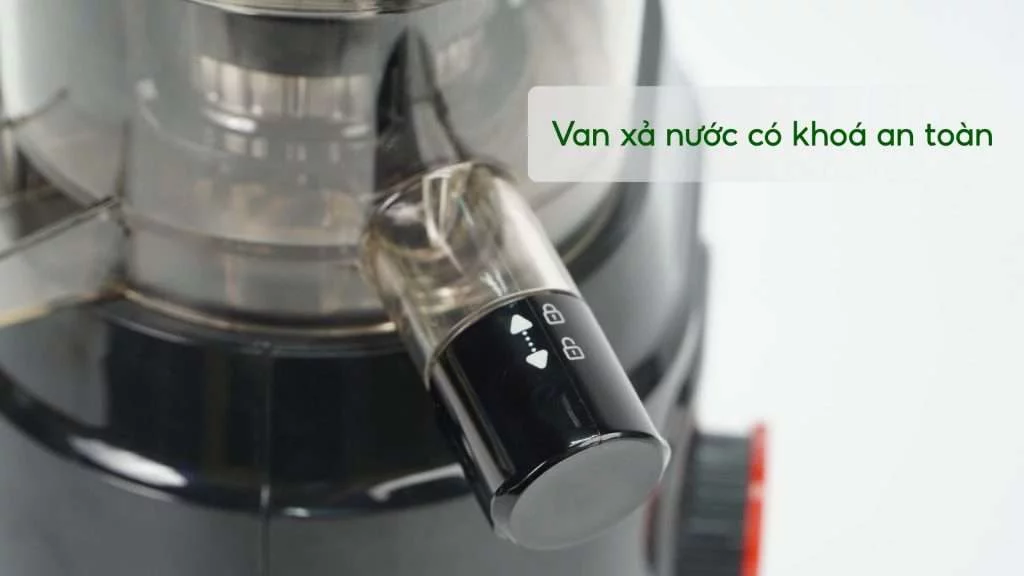 Máy Ép Chậm Tefal ZC150838 Van xả nước có khoá an toàn