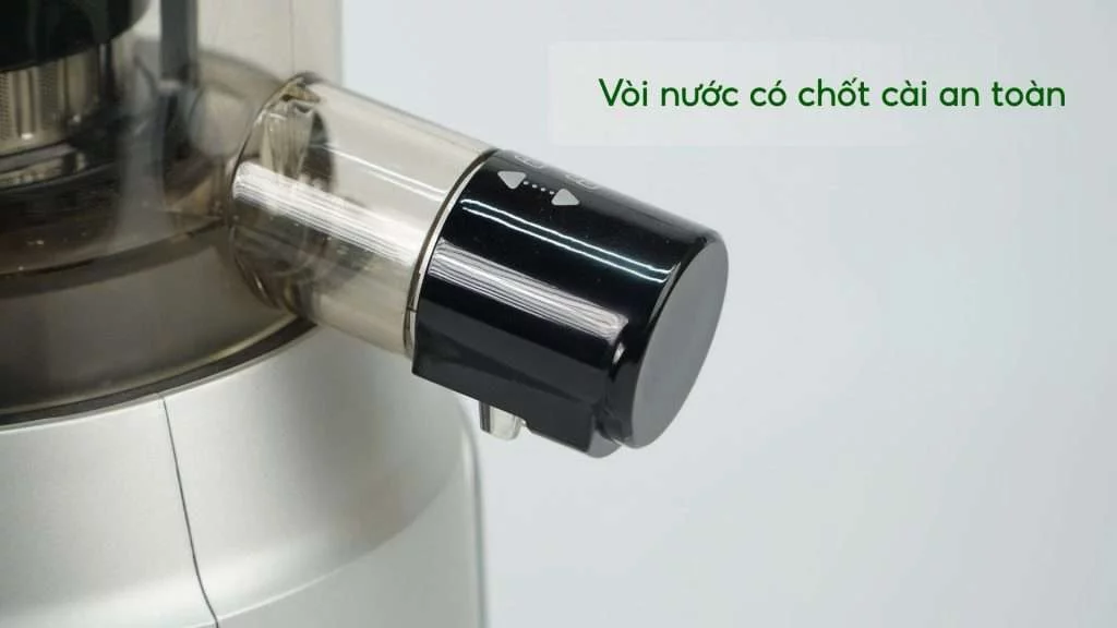 Máy Ép Chậm Tefal ZC420E38 0.8L Trắng Vòi nước có chốt cài an toàn