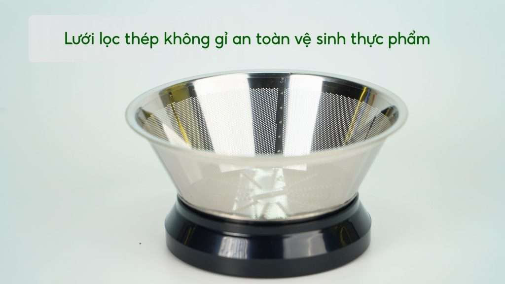 Máy Ép Trái Cây Tefal ZE420D38 Lưới lọc thép không gỉ an toàn vệ sinh thực phẩm