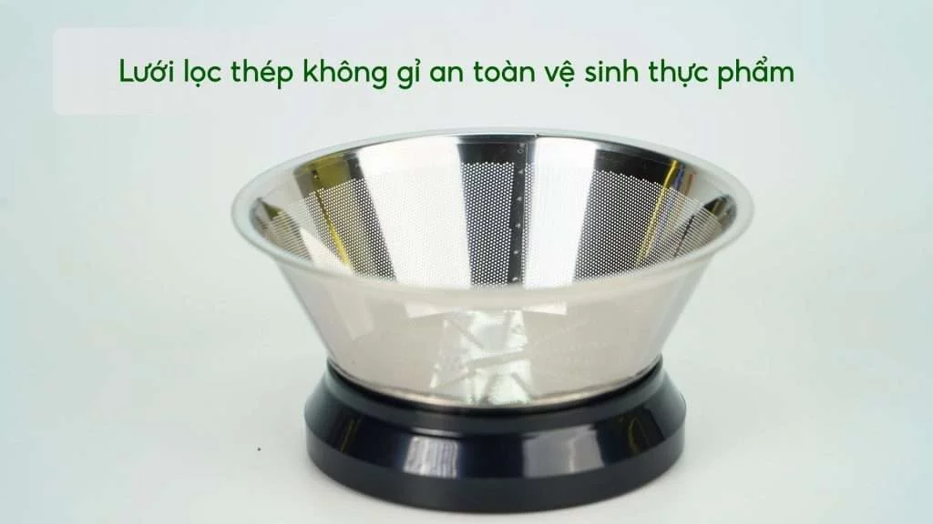 Máy Ép Trái Cây Tefal ZE420D38 Lưới lọc thép không gỉ an toàn vệ sinh thực phẩm