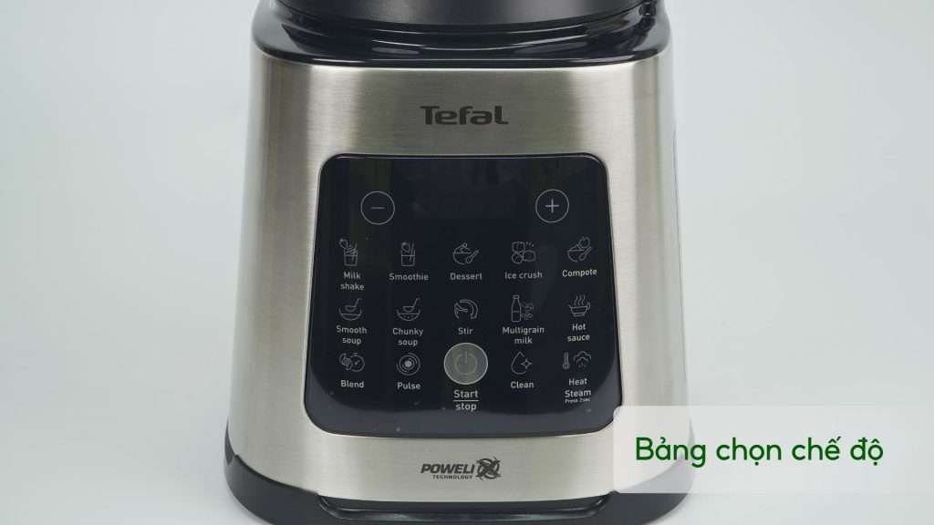 Máy Xay Nấu Đa Năng Tefal Perfectmix Cook BL83SD66 1.75L Bảng chọn chế độ