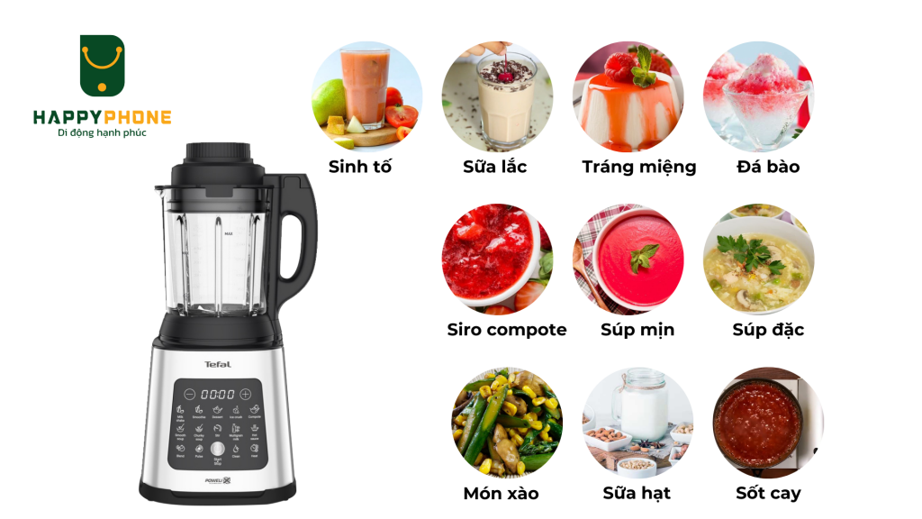 Máy xay nấu đa năng Tefal Perfect Mix Cook BL83SD66 có 10 chương trình chế biến