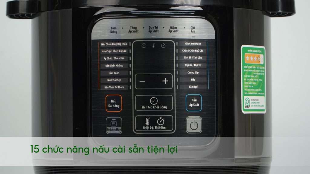 Nồi Áp Suất Điện Đa Năng Tefal Home Chef CY601868 15 chức năng nấu cài sẵn tiện lợi