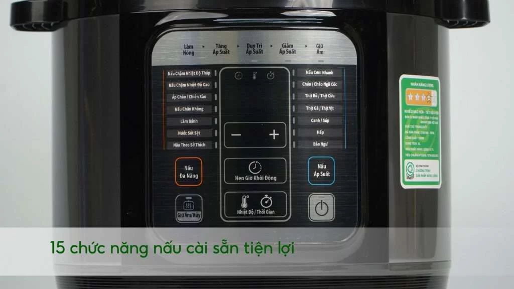 Nồi Áp Suất Điện Đa Năng Tefal Home Chef CY601868 15 chức năng nấu cài sẵn tiện lợi