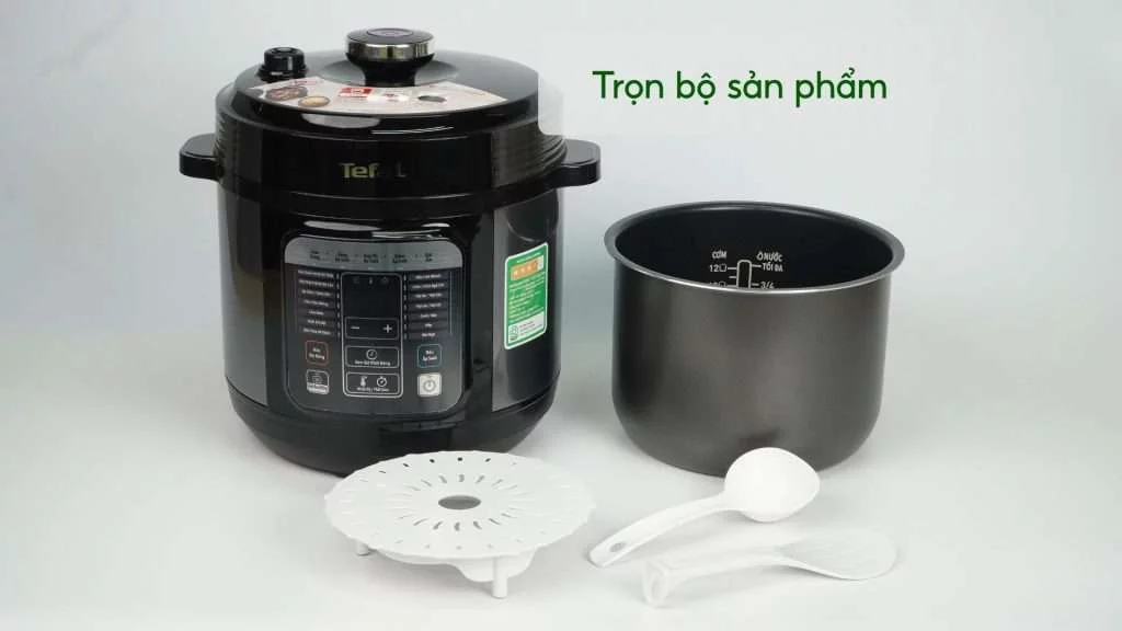 Nồi Áp Suất Điện Đa Năng Tefal Home Chef CY601868 Trọn bộ sản phẩm