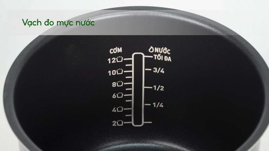 Nồi Áp Suất Điện Đa Năng Tefal Home Chef CY601868 Vạch đo mực nước
