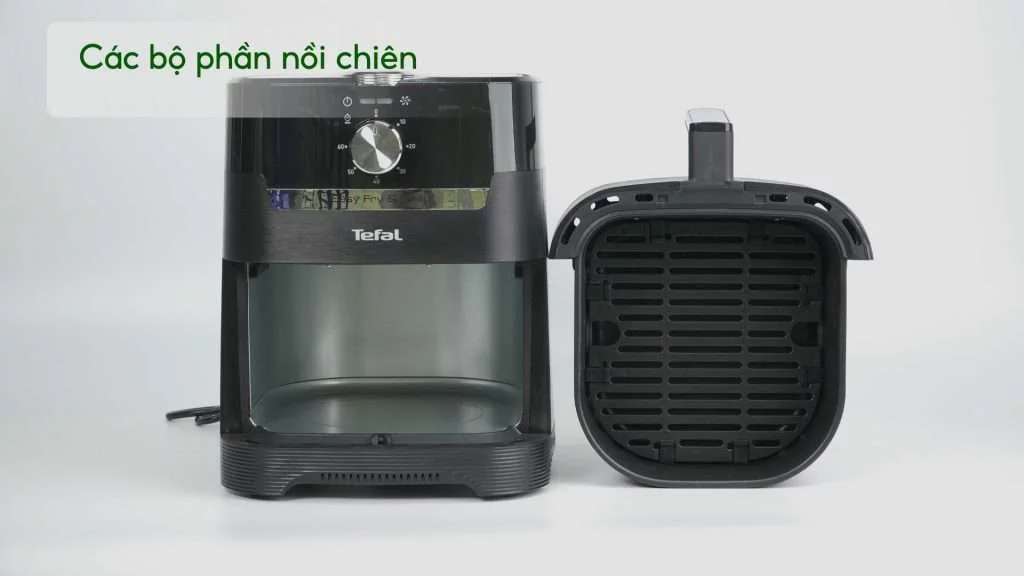 Nồi Chiên Không Dầu Tefal 2In1 Easy Fry & Grill Classis EY501815 4.2L Các bộ phần nồi chiên