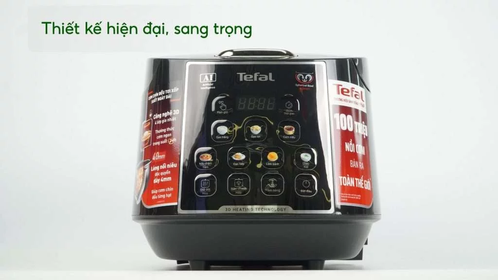 Nồi Cơm Điện Tử Tefal Easyrice Max RK737868 1.8L Thiết kế hiện đại, sang trọng