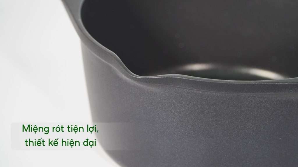 Nồi Đúc Cao Cấp Tefal Robusto Có Miệng Rót 24Cm E2494644 Miệng rót tiện lợi, thiết kế hiện đại