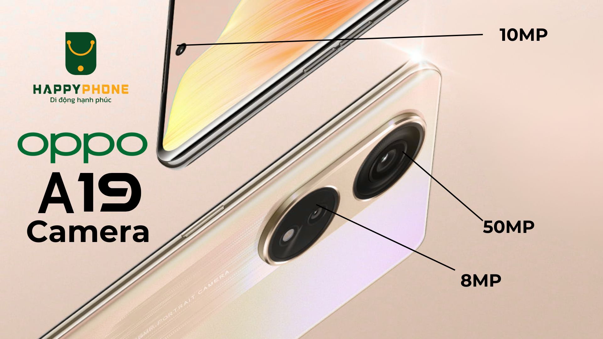 OPPO A19 camera 50MP