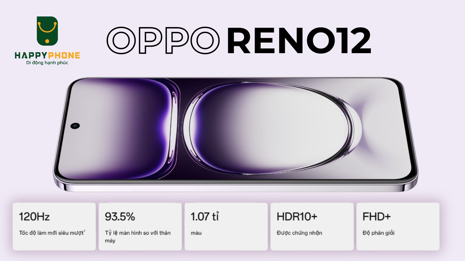 OPPO Reno12 màn hình có gì mới