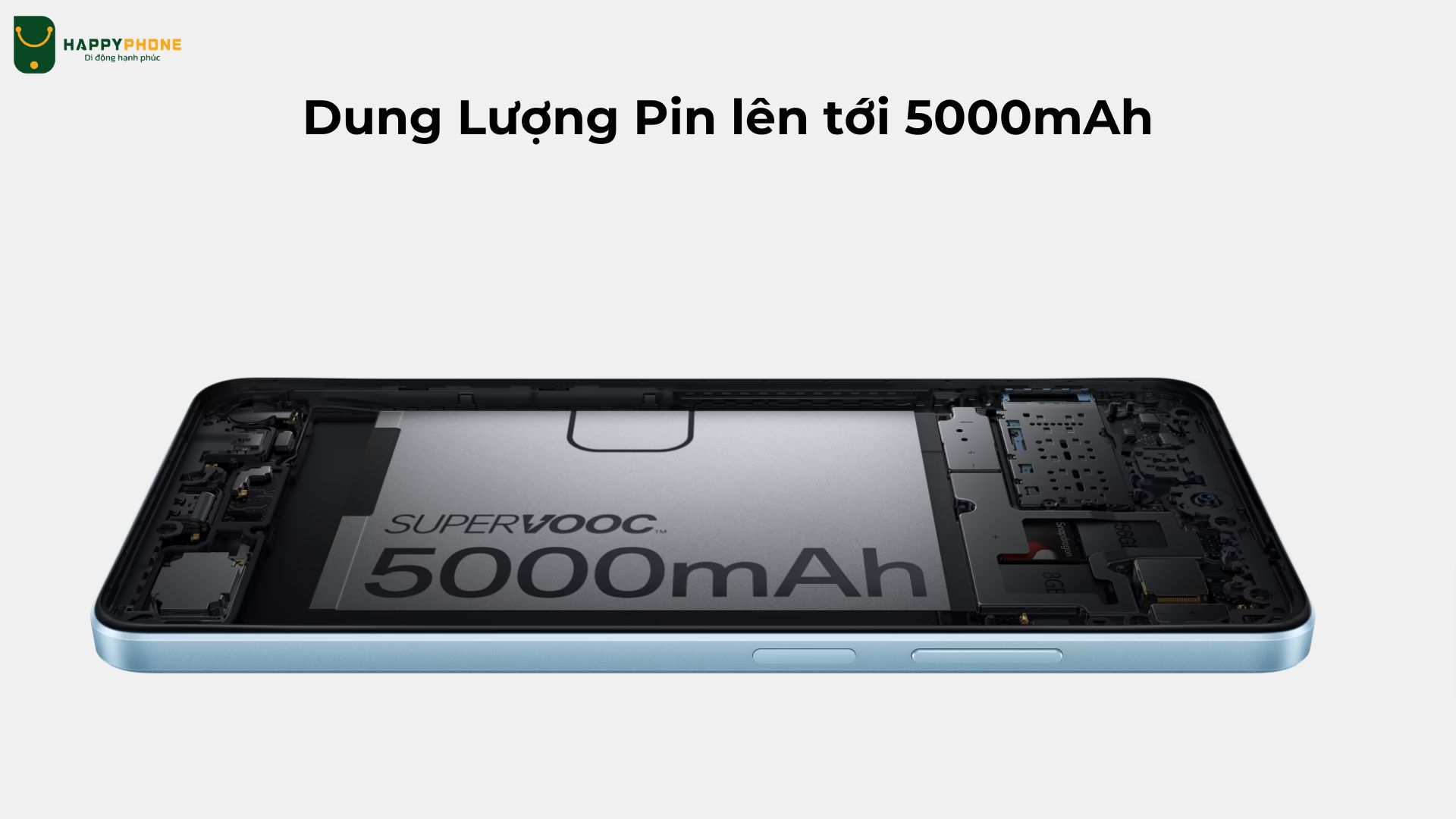 Oppo A60 Dung Lượng Pin lên tới 5000mAh