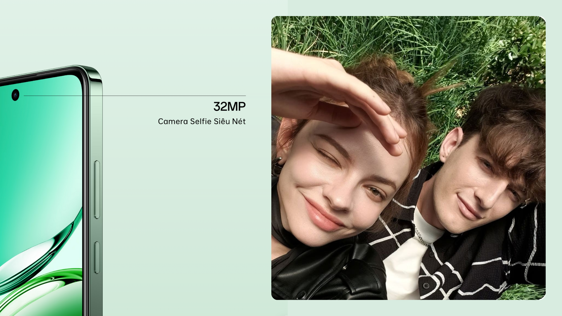 Oppo Reno12 F Camera trước 32MP siêu sắc nét