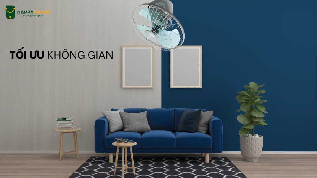 Quạt trần Asia 55W X16002 tiết kiệm không gian