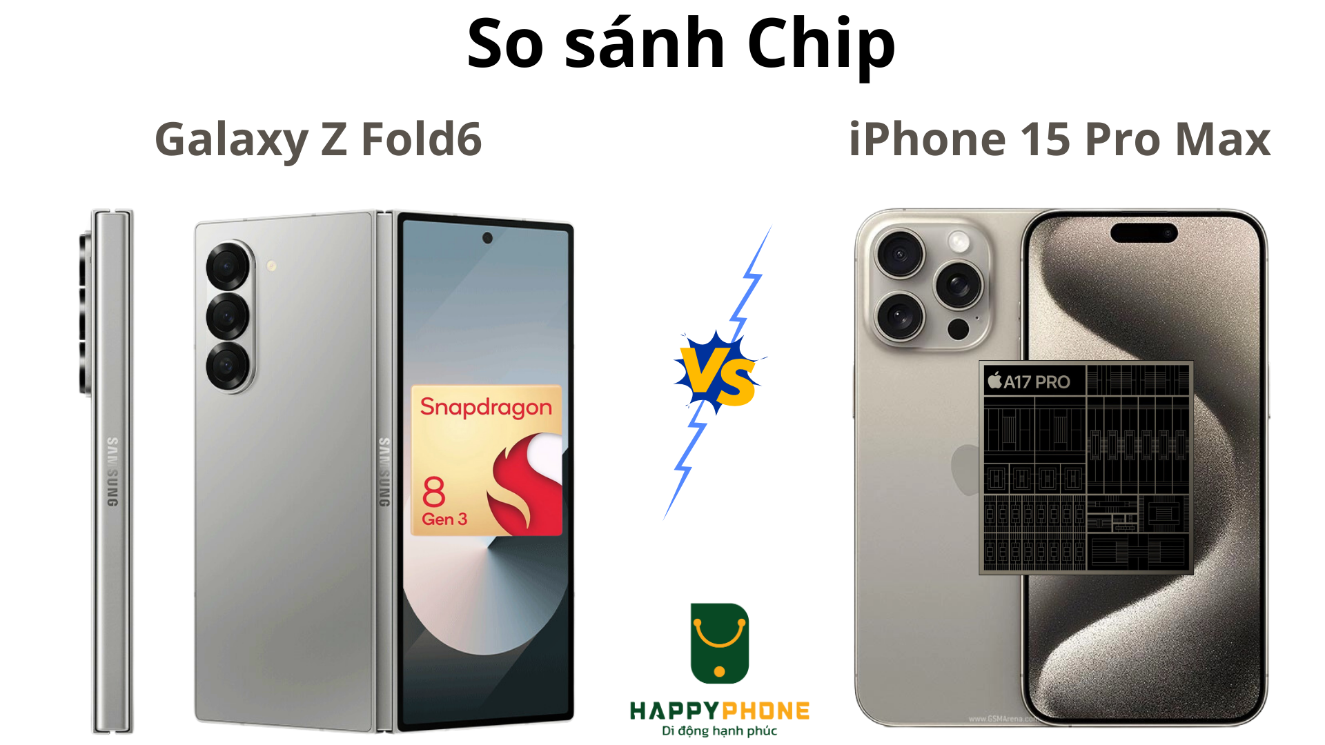 So sánh Chip Galaxy Z Fold6 và iPhone 15 Pro Max