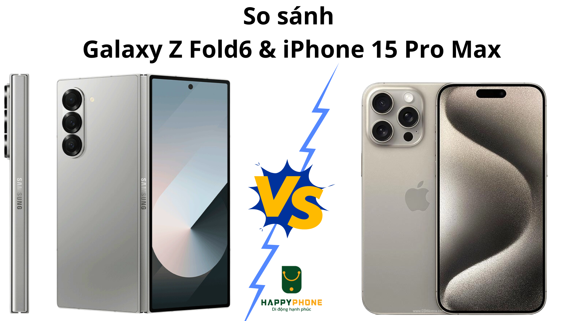 So sánh Galaxy Z Fold6 và iPhone 15 Pro Max